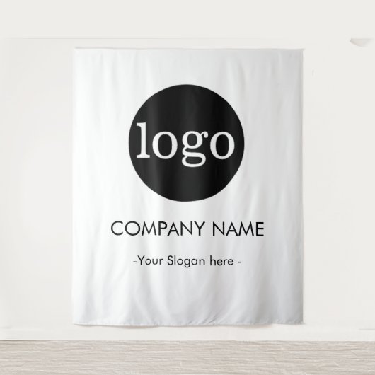 Custom Company business Logo Backdrop For Events Wandteppich (Vorderseite)