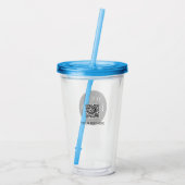 Custom Company Business Logo Branded QR Code Acryltrinkbecher (Rückseite)