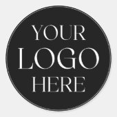 Custom Company Business Logo Branded Seal Sticker (Vorderseite)