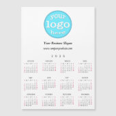 Custom Company Business Logo Office 2026 Calendar Magnetkarte (Vorderseite)