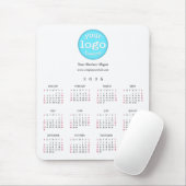 Custom Company Business Logo Office 2026 Calendar Mousepad (Mit Mouse)