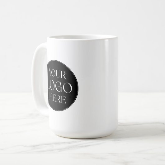 Custom Company Business Logo QR Code Promotional Kaffeetasse (Vorderseite Links)