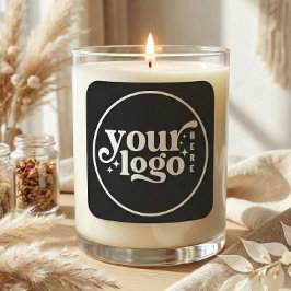 Custom Company Business Your Logo Here Quadratischer Aufkleber