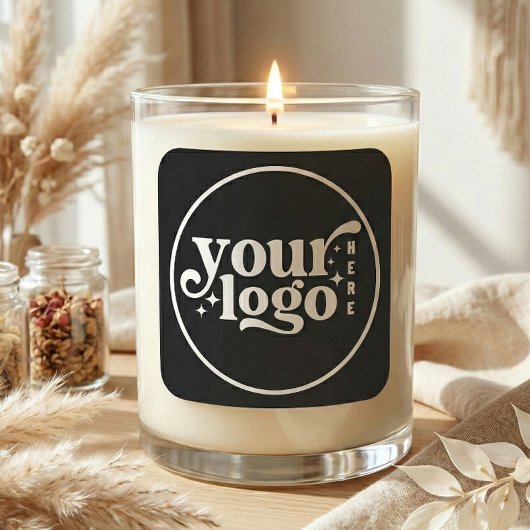 Custom Company Business Your Logo Here Quadratischer Aufkleber