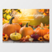 Custom Company Erntedank Pumpkin Marketing Fensteraufkleber (Blatt)