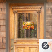 Custom Company Erntedank Pumpkin Marketing Fensteraufkleber (Haustür)