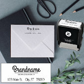 Custom Company Logo Address Permastempel
