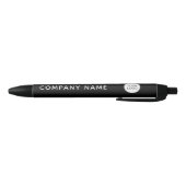 Custom Company Logo Black Pen | Modern Minimalist  Kugelschreiber (Unterseite)