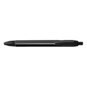 Custom Company Logo Black Pen | Modern Minimalist  Kugelschreiber (Rückseite)