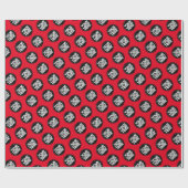 Custom company logo branded business gifts red geschenkpapier (Flach)