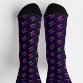 Custom Company Logo Branded Socks Example Socken (Oben)
