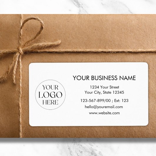 Custom Company Logo Business Shipping Address