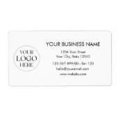 Custom Company Logo Business Shipping Address (Vorne)