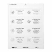 Custom Company Logo Business Shipping Address (Vorne)