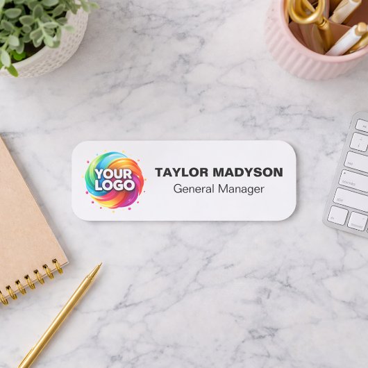 Custom Company Logo Employee Magnetic Safety Pin Namensschild