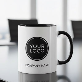 Custom Company Logo Mug | Minimalist Business  Tasse