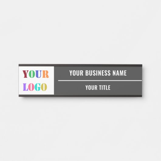 Custom Company Logo Name Business Office Door Sign Türschild (Vorderseite )