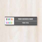 Custom Company Logo Name Business Office Door Sign Türschild (Vorderseite )