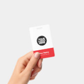 Custom Company Logo Name Title Bar Code Ausweis (Handheld)