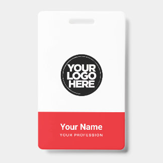 Custom Company Logo Name Title Bar Code Ausweis