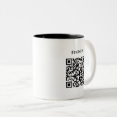 Custom Company Logo Personalized Business Zweifarbige Tasse (VorderseiteRechts)