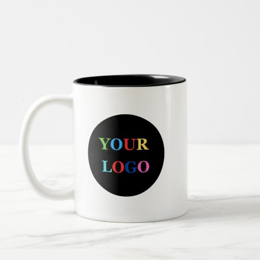Custom Company Logo Personalized Business Zweifarbige Tasse (Links)