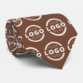 Custom Company Logo Promotional Business Brown Krawatte (Gerollt)