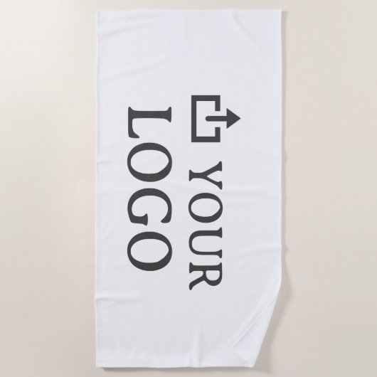 Custom Company Logo  Strandtuch (Vorderseite)