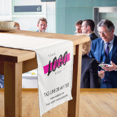 Custom Company Logo Text Promotional Business Kurzer Tischläufer