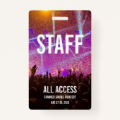 Custom Concert Abzeichen Ausweis (Rückseite)