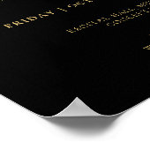 Custom Concert Poster Template Music Notes (Ecke)