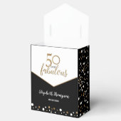 Custom Confetti 50 & fabelhafte Birthday Gold Blac Geschenkschachtel (Geöffnet)