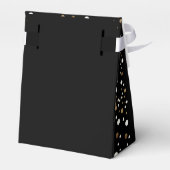 Custom Confetti 50 & fabelhafte Birthday Gold Blac Geschenkschachtel (Rückseite)