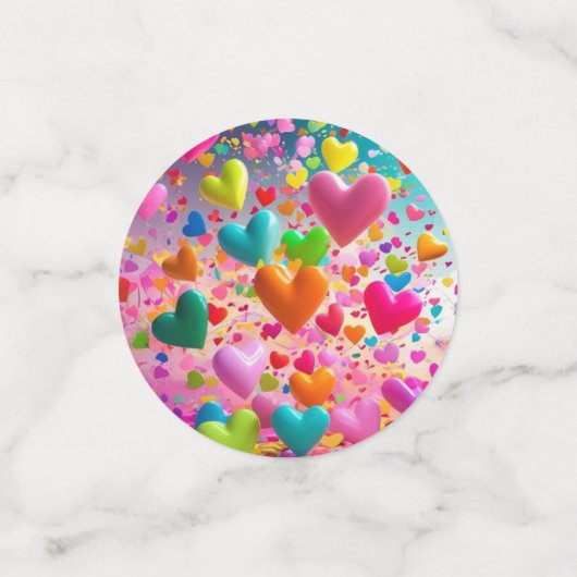 Custom Confetti Circles – Personalized Party Decor Konfetti (Klein Vorderseite)