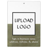 Custom Contractor Clipboard with Logo Klemmbrett (Rückseite)