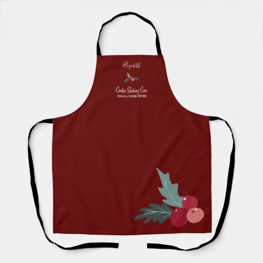 Custom Cookie Backen Crew Weihnachts-Schürze Schürze (Vorderseite)