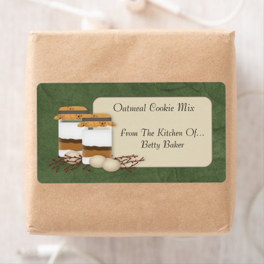 Custom Cookie Mix Jar Label (Insitu)