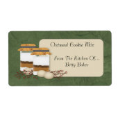 Custom Cookie Mix Jar Label (Vorne)