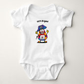 Custom Cool Baby Pirate mit Name und Telefonnummer Baby Strampler (Vorderseite)
