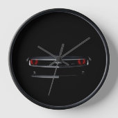 Custom Cool Black Chevy Camaro Uhr (Vorderseite)