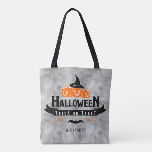 Custom Cool Black Halloween Trick oder Treat Pumpk Tasche
