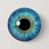Custom Cool Blue Eye Iris Eyeball Fun Round Button (Vorderseite)