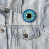 Custom Cool Blue Eye Iris Eyeball Fun Round Button (Beispiel)
