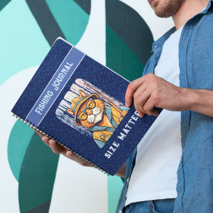 Custom Cool Cat Retirement Geschenke für Fisherman Notizblock