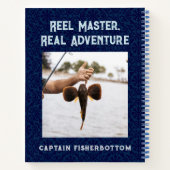 Custom Cool Cat Retirement Geschenke für Fisherman Notizblock (Rückseite)