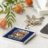 Custom Cool Cat Retirement Geschenke für Fisherman Schlüsselanhänger (Seite)