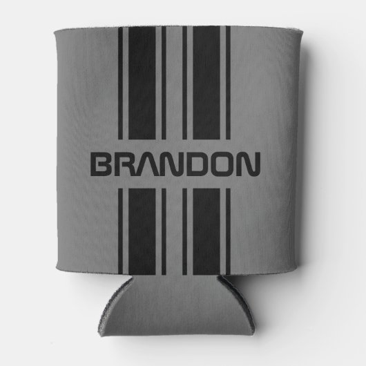Custom Cool Classic Auto Race Sport Stripes Patter Dosenkühler (Vorderseite)