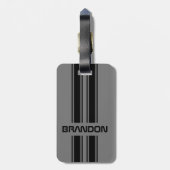 Custom Cool Classic Auto Race Sport Stripes Patter Gepäckanhänger (Rückseite vertikal)