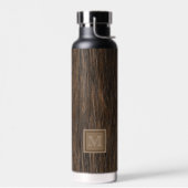 Custom Cool Classic Tree Bark Wood Art Muster Trinkflasche (Links)
