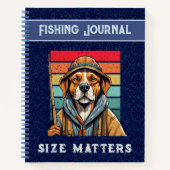 Custom Cool Dog Retirement Geschenke für Fisherman Notizblock (Vorderseite)
